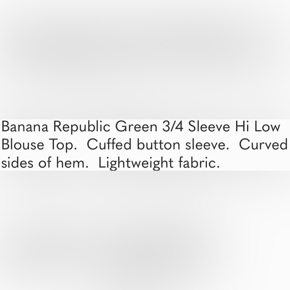 Sold NWT Banana Republic blouse - Picture 10 of 10